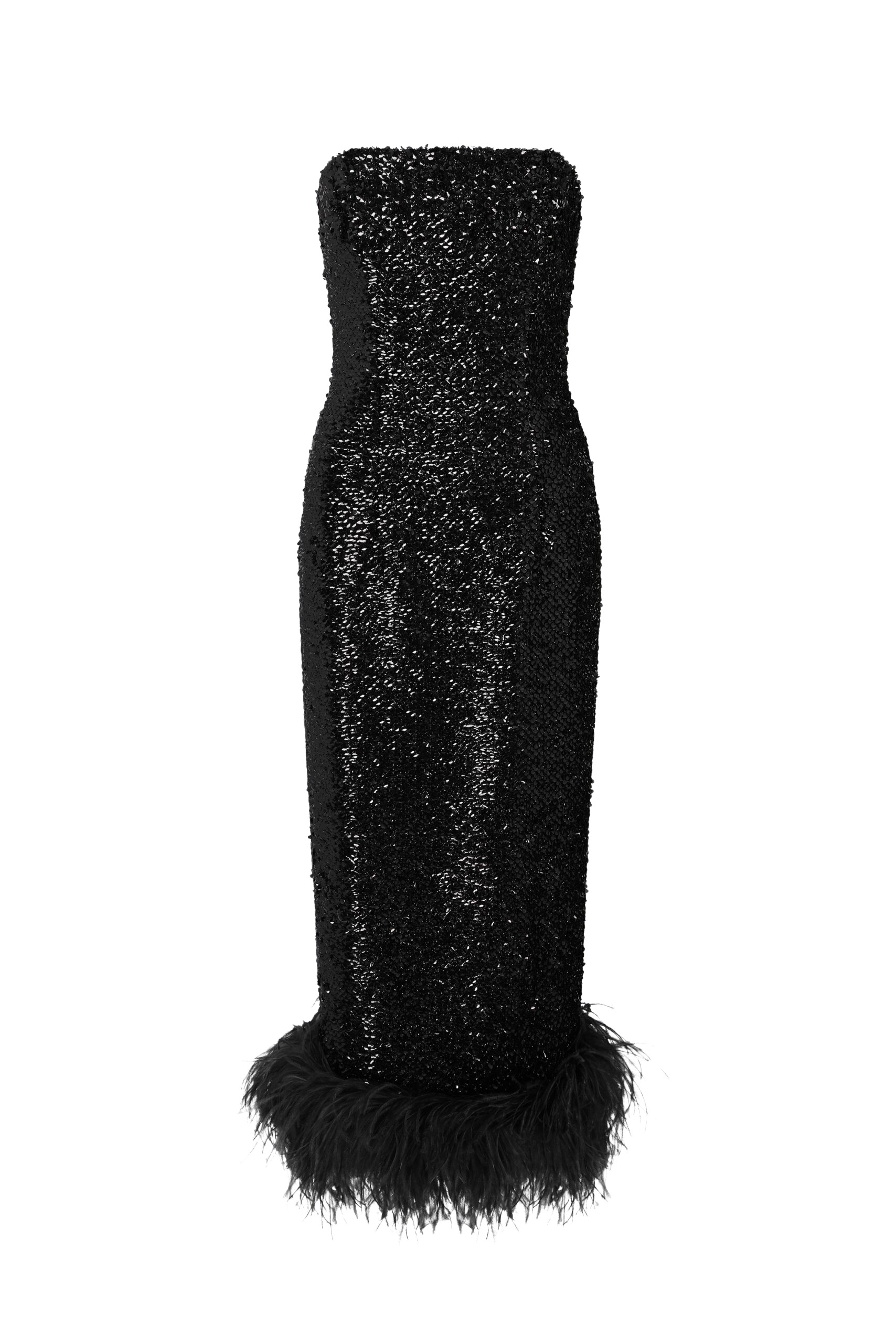 16Arlington Minelli Midi Dress In Textured Sequin