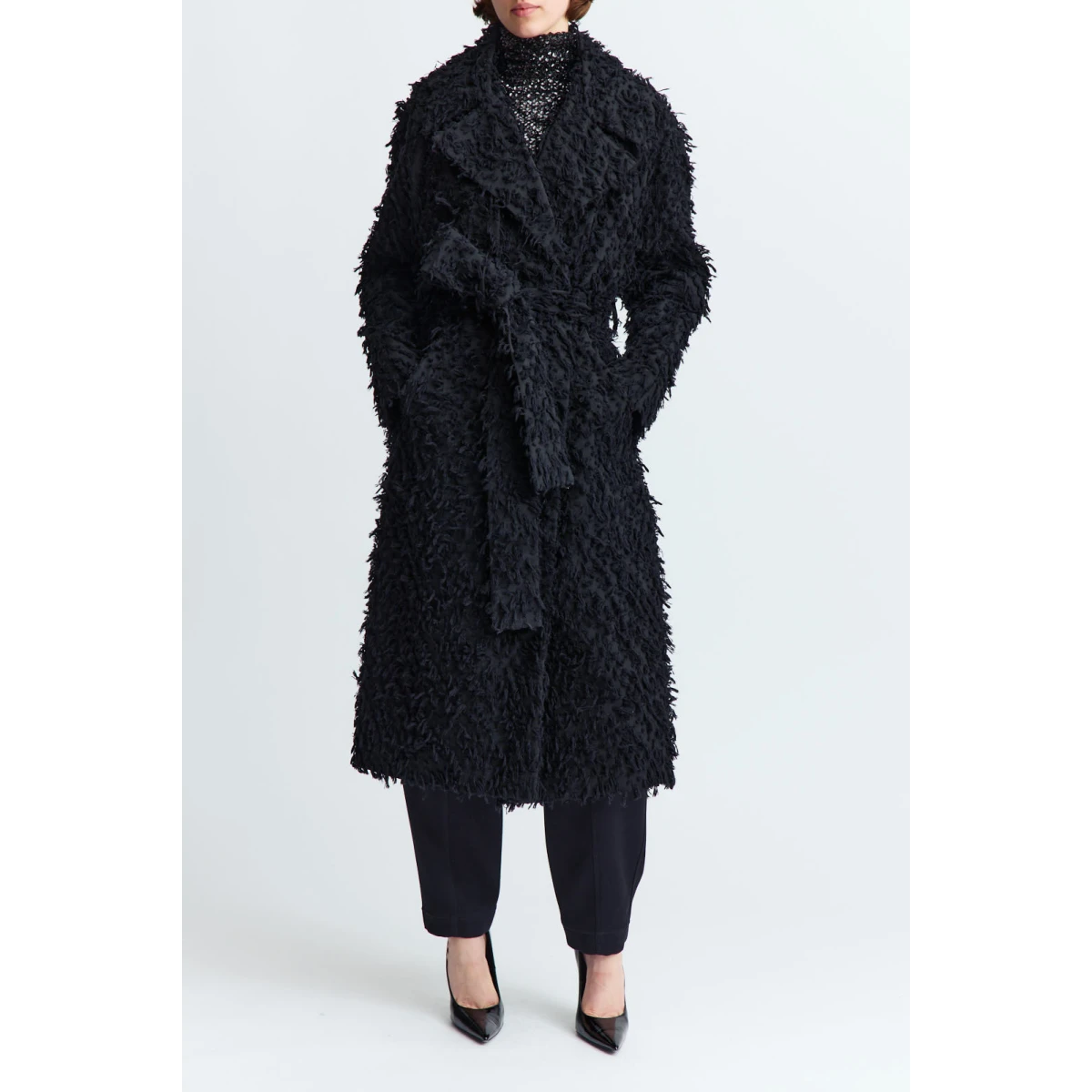 tactile silhouette in natural textured cotton