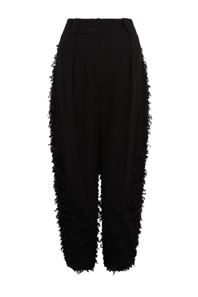 Pola Trouser In Textured Cotton - Image 1
