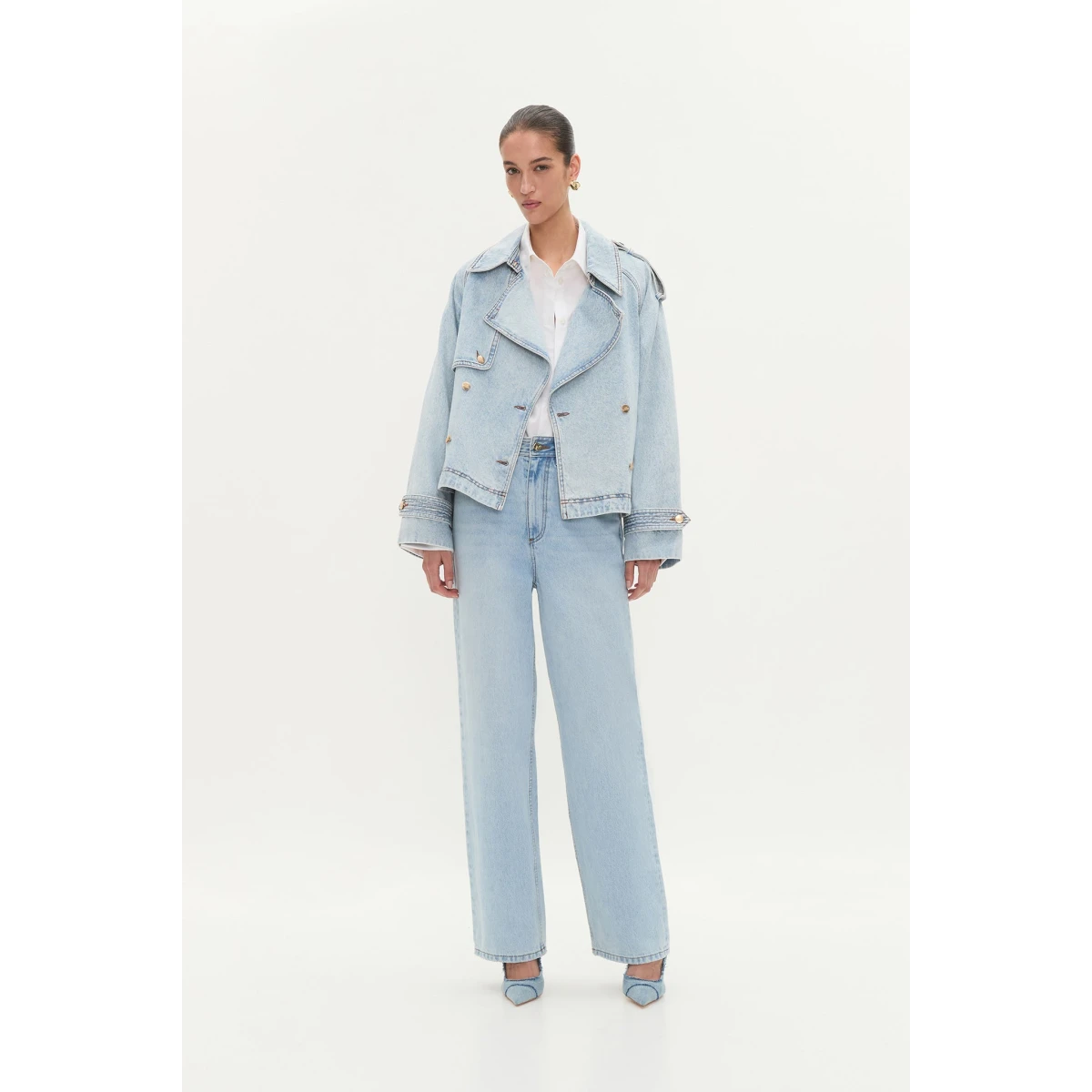 Flynn Cropped Trench