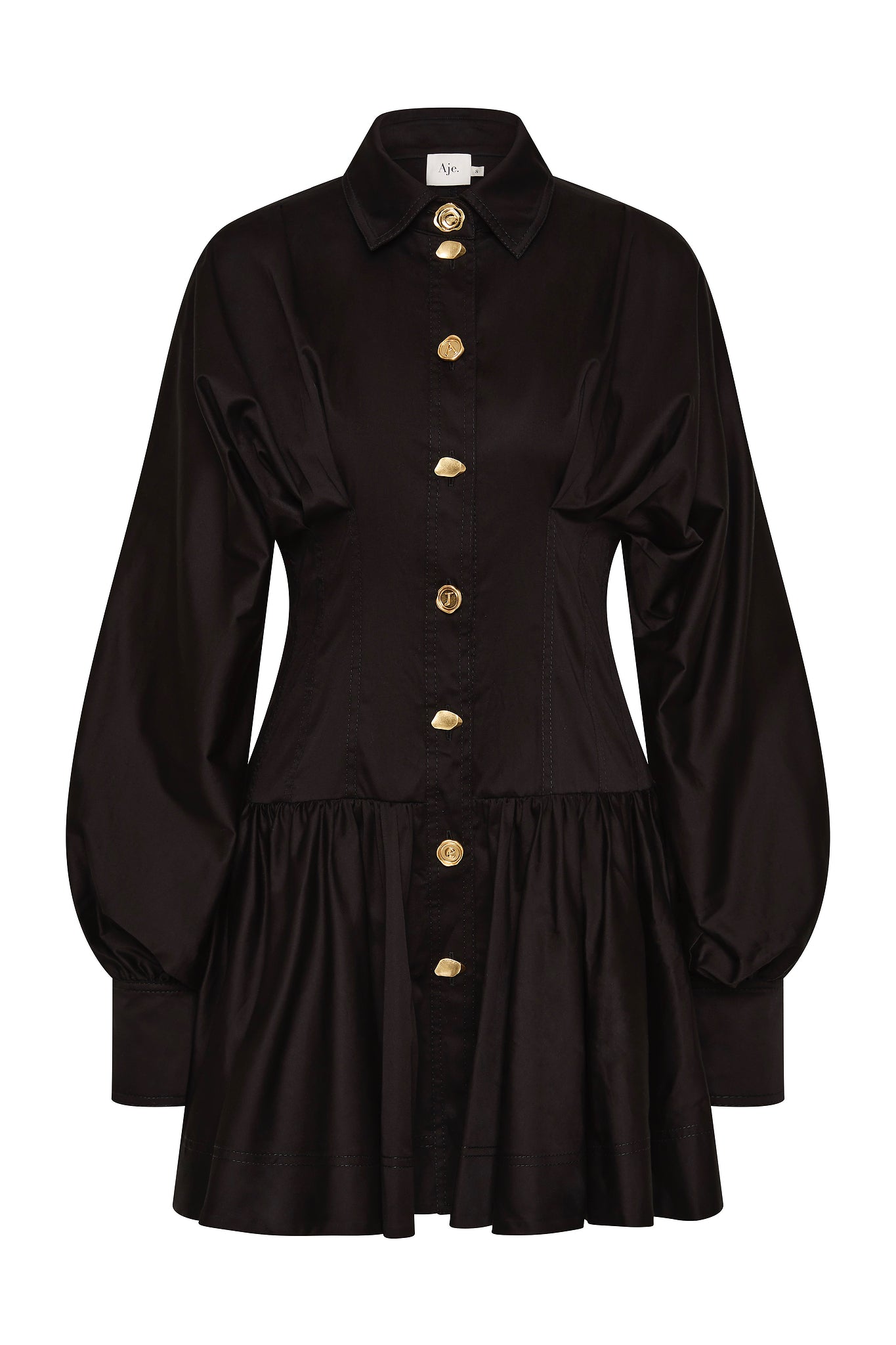 Aje Alexa Long Sleeve Mini Dress