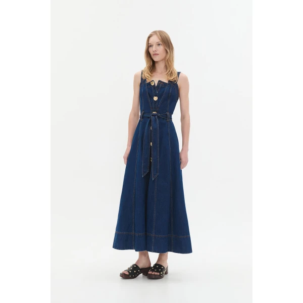 Gianna Denim Midi Dress