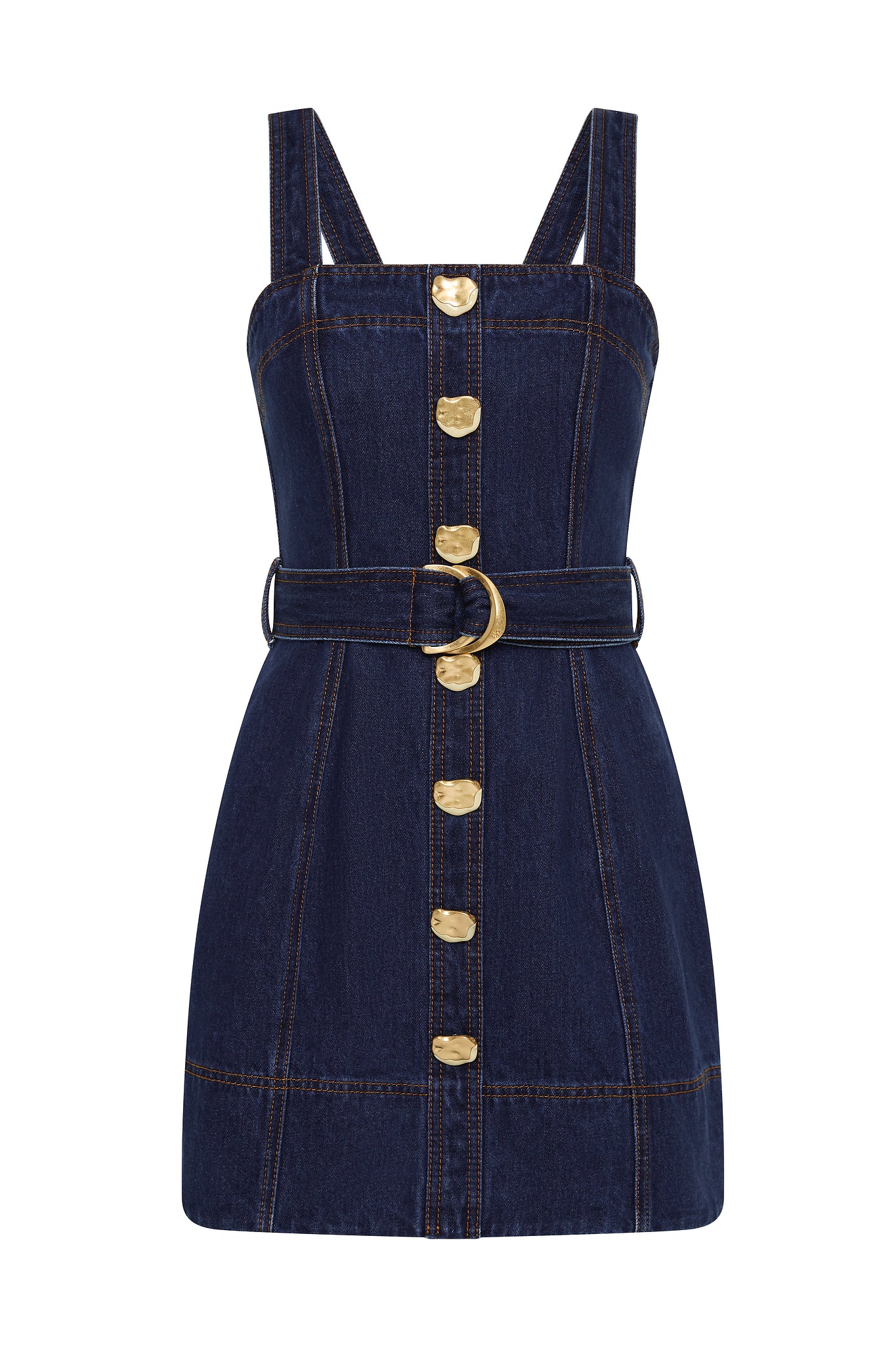 Aje Gianna Denim Mini Dress