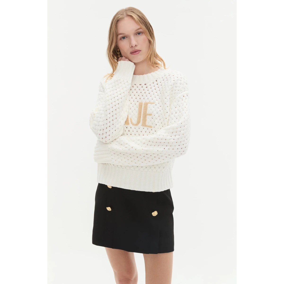 Aje Aus Knitwear – structured silhouette with raw femininity from Coveti