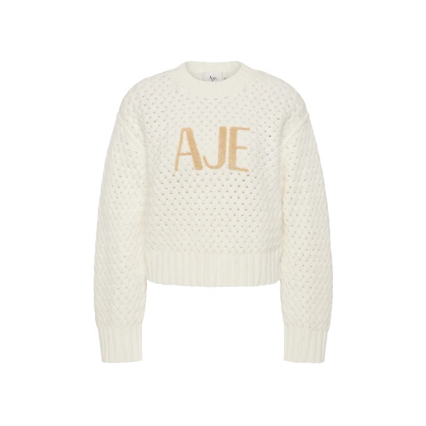 Aje Ivory Knitwear