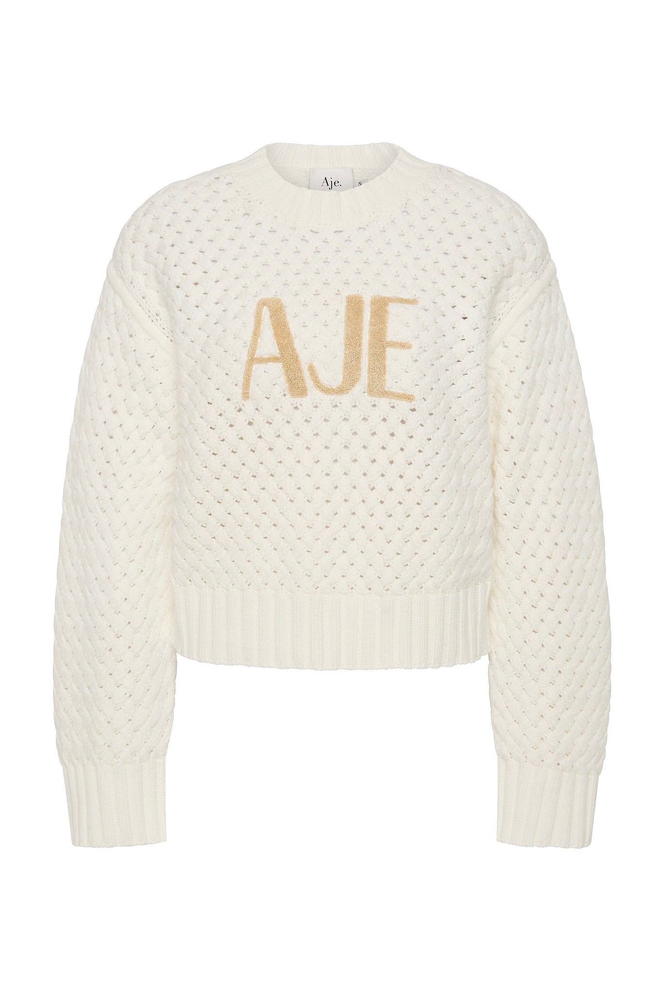 Aje Ivory Knitwear