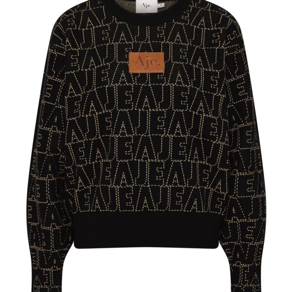 Aje Black Knitwear