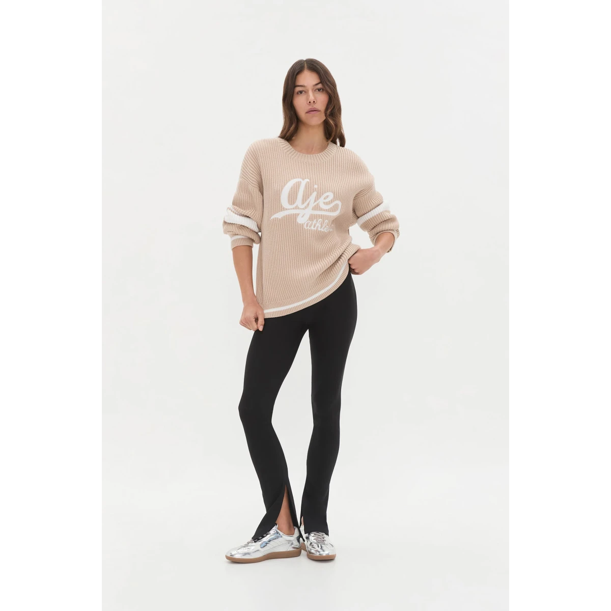 Varsity Logo Rib Knit 401