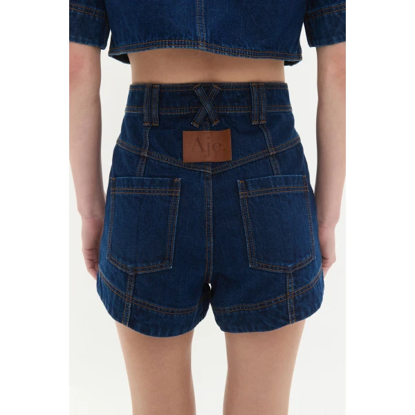 Aje clothing Aus Shorts – structured silhouette with raw femininity from Coveti
