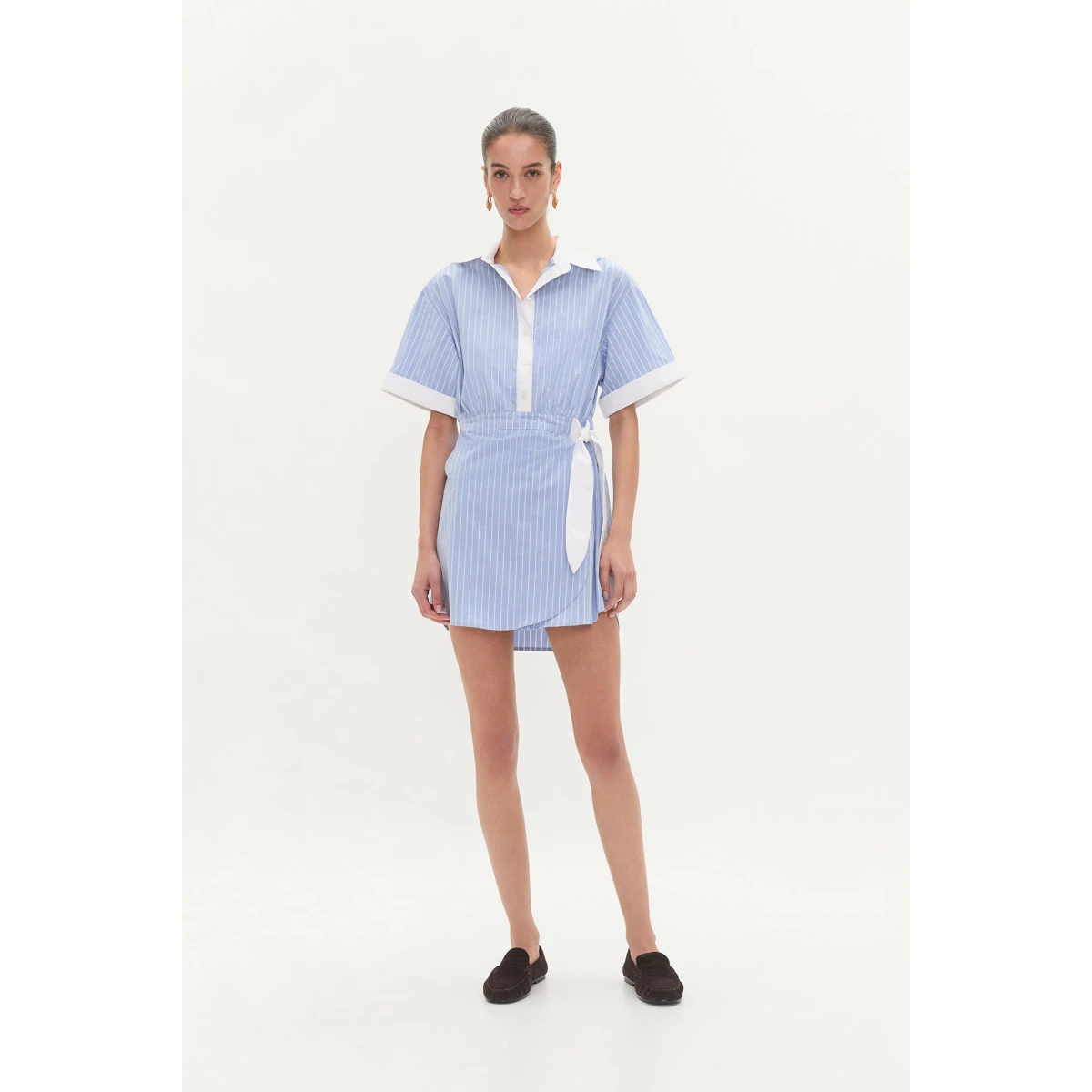 Palmer Striped Shirt Dress
