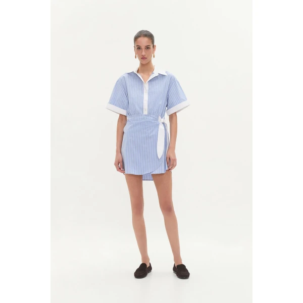Palmer Striped Shirt Dress