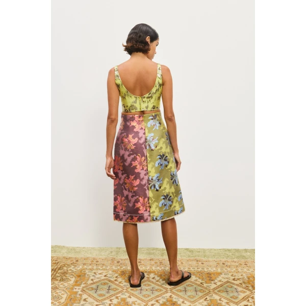 Alemais Contemporary Wardrobe Skirt Adriana Jacquard Skirt — designer powerwear from Coveti