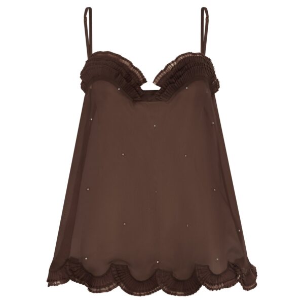 Alemais Carmelo Silk Top — designer powerwear from Coveti