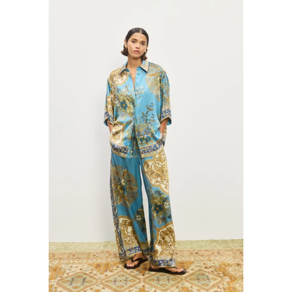 Alemais Contemporary Wardrobe Pant Cassie Silk Pant — designer powerwear from Coveti