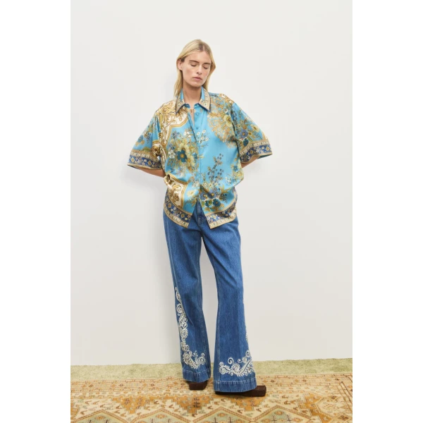 Alemais Contemporary Wardrobe Shirt Cassie Silk Shirt — designer powerwear from Coveti