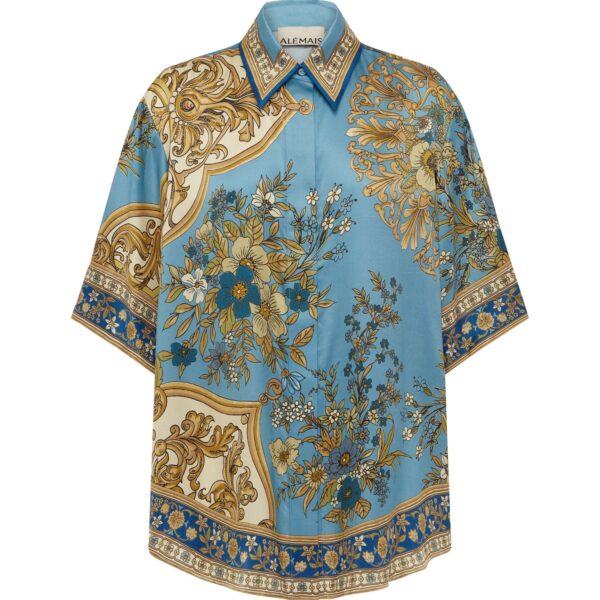 Alemais Contemporary Wardrobe Shirt Cassie Silk Shirt — designer powerwear from Coveti