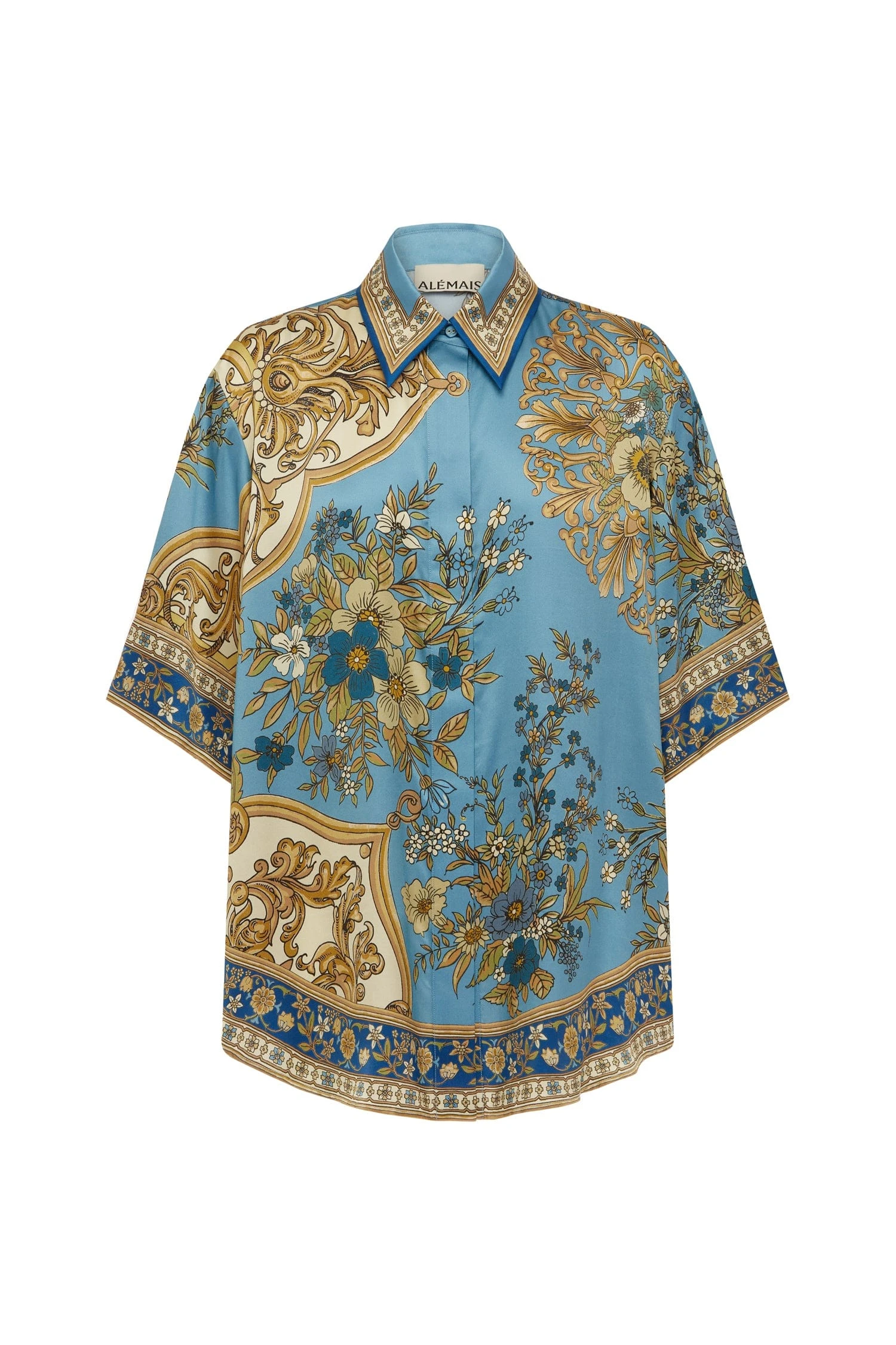 Alemais Alemais Contemporary Wardrobe Shirt Cassie Silk Shirt — designer powerwear from Coveti