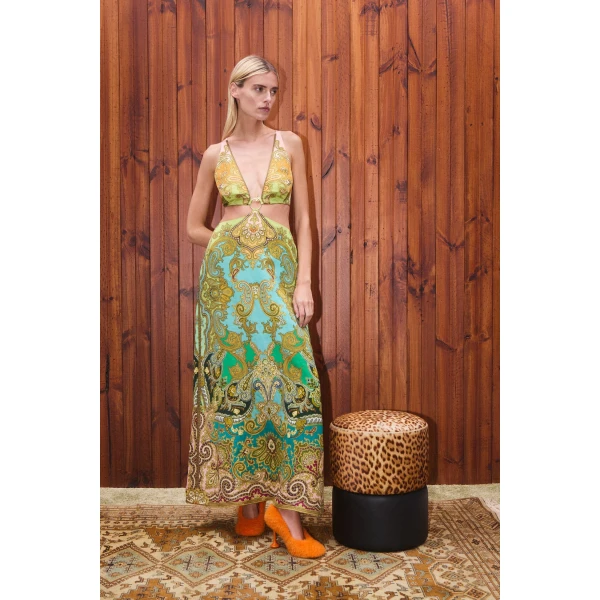 Alemais Contemporary Wardrobe Dress_Midi Clemenza Cut Out Midi Dress — designer powerwear from Coveti