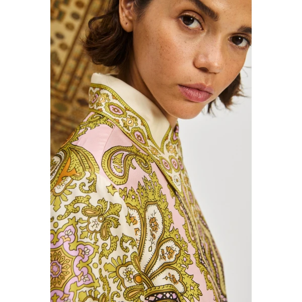 Alemais Contemporary Wardrobe Dress_Sd Clemenza Silk Shirtdress — designer powerwear from Coveti