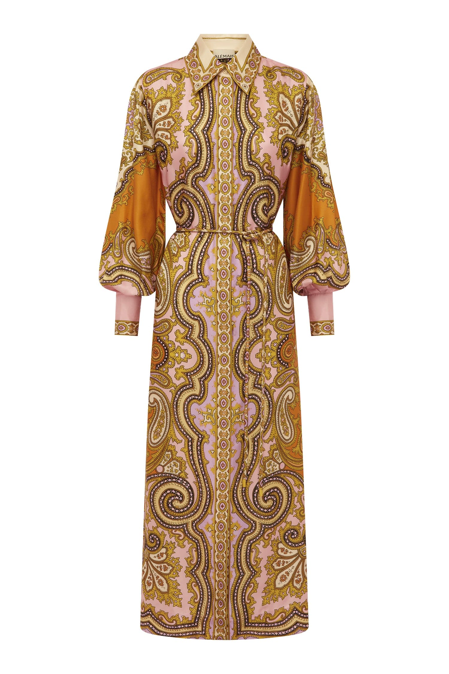 Alemais Clemenza Silk Shirtdress Dress