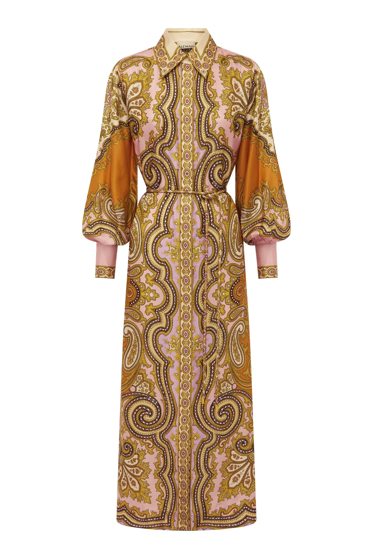 Alemais Alemais Contemporary Wardrobe Dress_Sd Clemenza Silk Shirtdress — designer powerwear from Coveti