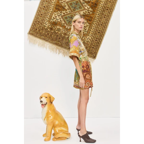 Alemais Contemporary Wardrobe Dress_Mini Clemenza Spliced Mini Dress — designer powerwear from Coveti