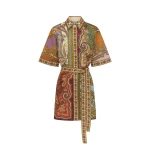 Alemais Contemporary Wardrobe Dress_Mini Clemenza Spliced Mini Dress — designer powerwear from Coveti