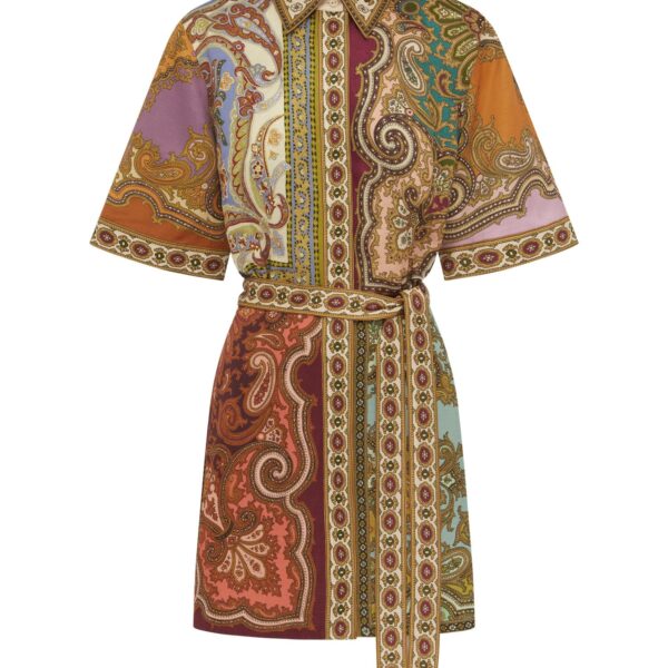 Alemais Contemporary Wardrobe Dress_Mini Clemenza Spliced Mini Dress — designer powerwear from Coveti