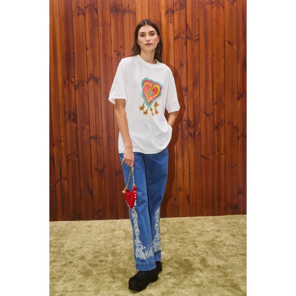 Alemais Contemporary Wardrobe TopT-Shirt Contessa Heart Tee — designer powerwear from Coveti