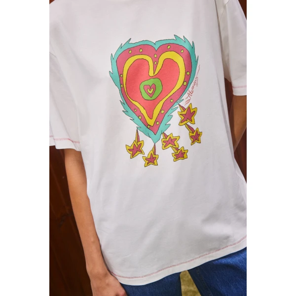 Alemais Contemporary Wardrobe TopT-Shirt Contessa Heart Tee — designer powerwear from Coveti