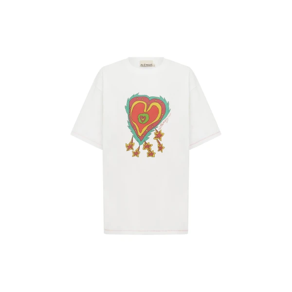 Alemais Contemporary Wardrobe TopT-Shirt Contessa Heart Tee — designer powerwear from Coveti
