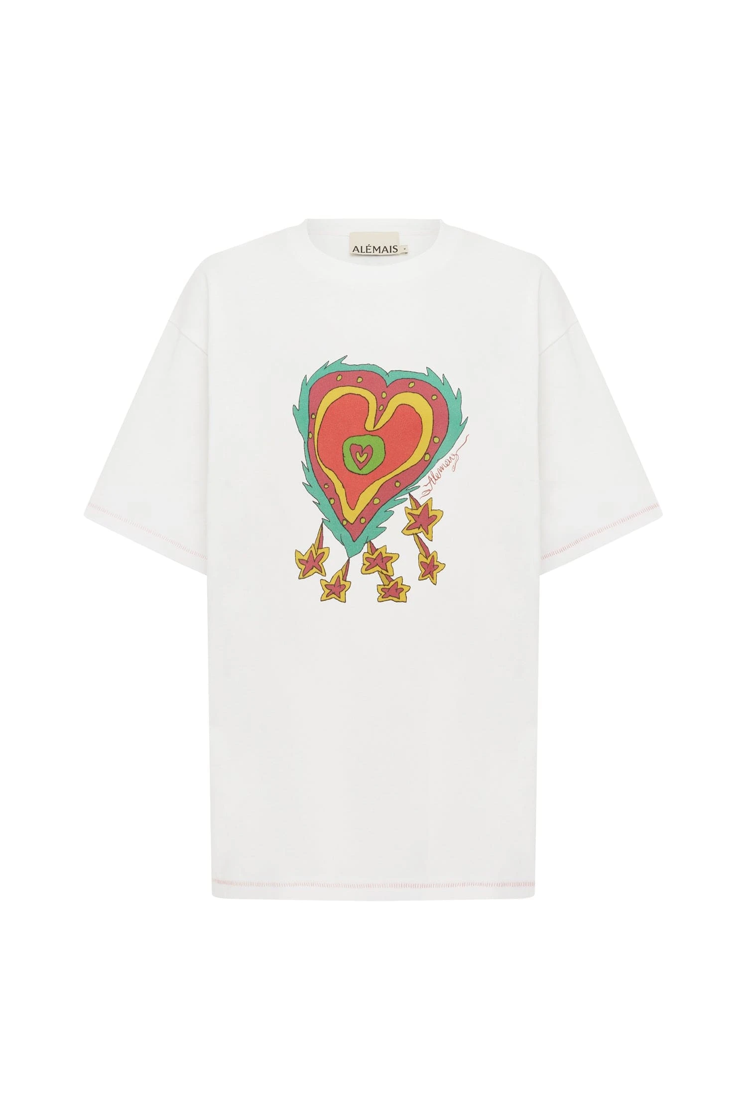 Alemais Alemais Contemporary Wardrobe TopT-Shirt Contessa Heart Tee — designer powerwear from Coveti