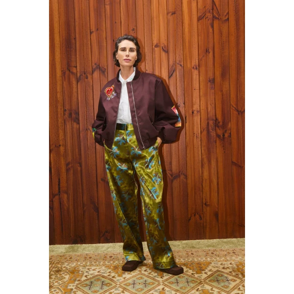 Alemais Contemporary Wardrobe Jacket Fredo Bomber Jacket — designer powerwear from Coveti