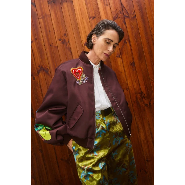 Alemais Contemporary Wardrobe Jacket Fredo Bomber Jacket — designer powerwear from Coveti