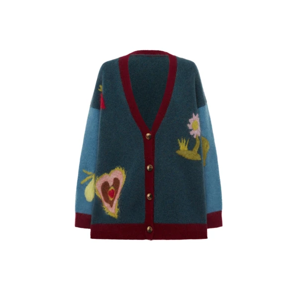 Alemais Contemporary Wardrobe TopKnitwear Fredo Cardigan — designer powerwear from Coveti