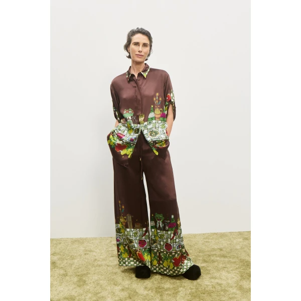 Alemais Contemporary Wardrobe Pant Fredo Silk Pant — designer powerwear from Coveti