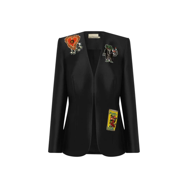 Alemais Contemporary Wardrobe Jacket Ginger Embellished Blazer — designer powerwear from Coveti