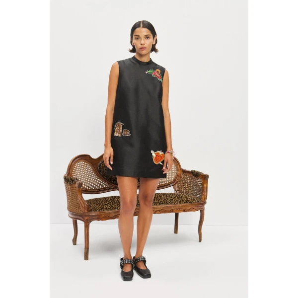 Alemais Contemporary Wardrobe Dress_Mini Ginger Embellished Mini Dress — designer powerwear from Coveti