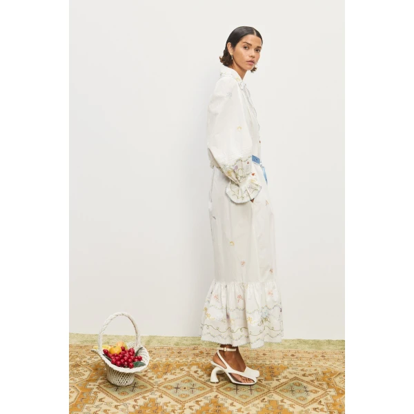 Alemais Contemporary Wardrobe Dress_Midi Giulia Embroidered Midi Dress — designer powerwear from Coveti