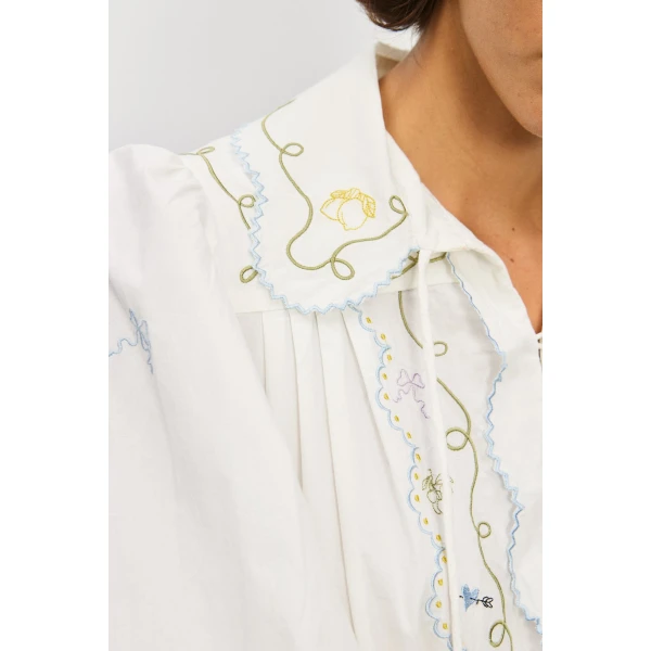Alemais Contemporary Wardrobe Dress_Midi Giulia Embroidered Midi Dress — designer powerwear from Coveti