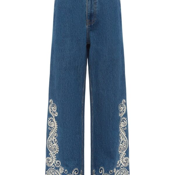 Alemais Contemporary Wardrobe Pant Jacones Flare Denim Jean — designer powerwear from Coveti
