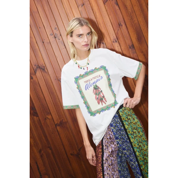 Alemais Contemporary Wardrobe Top_T-Shirt Katerina Chilli Tee — designer powerwear from Coveti