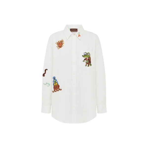 Alemais Contemporary Wardrobe Dress_Sd Montie Shirtdress — designer powerwear from Coveti
