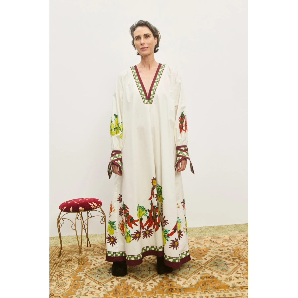 Alemais Contemporary Wardrobe Dress_Midi Katerina V Neck Midi Dress — designer powerwear from Coveti