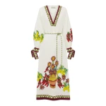 Alemais Contemporary Wardrobe Dress_Midi Katerina V Neck Midi Dress — designer powerwear from Coveti