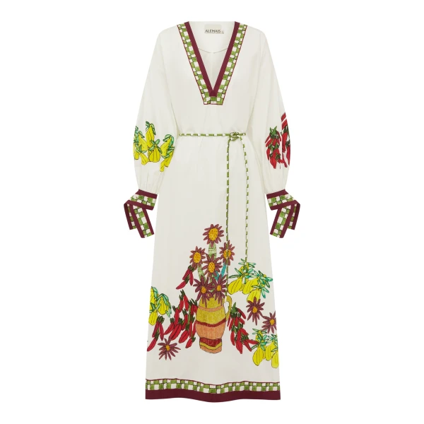 Alemais Contemporary Wardrobe Dress_Midi Katerina V Neck Midi Dress — designer powerwear from Coveti