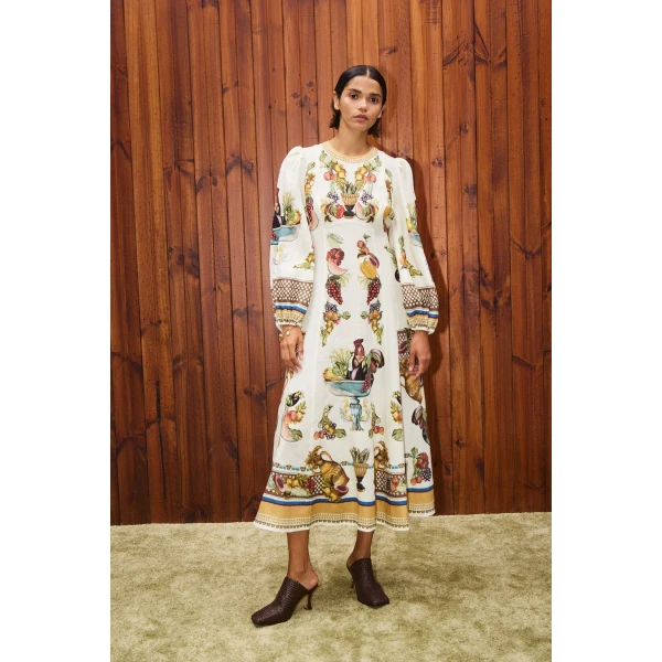 Alemais Contemporary Wardrobe Dress_Midi Mercado Midi Dress — designer powerwear from Coveti