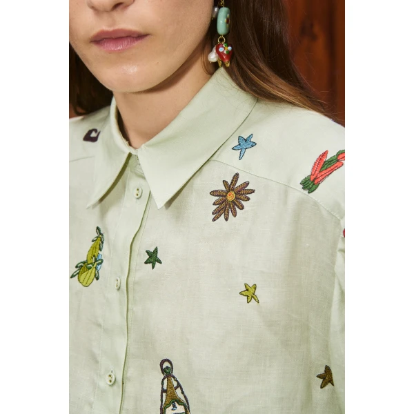 Alemais Contemporary Wardrobe Shirt Montie Shirt — designer powerwear from Coveti