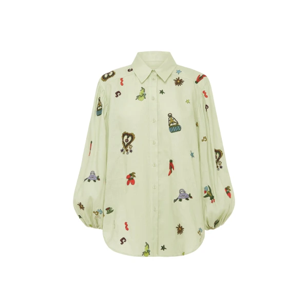 Alemais Contemporary Wardrobe Shirt Montie Shirt — designer powerwear from Coveti