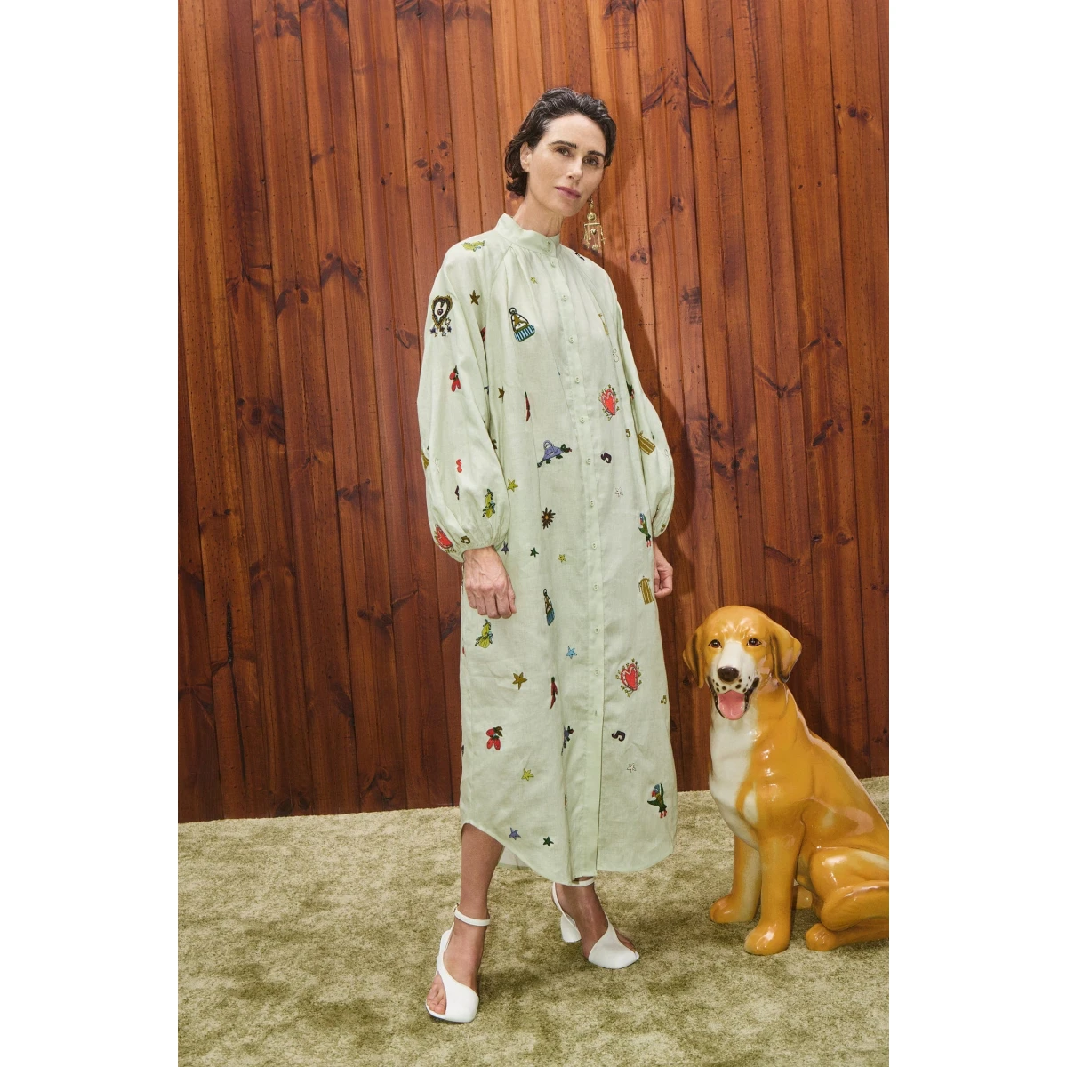 Alemais Contemporary Wardrobe Dress_Sd Montie Shirtdress — designer powerwear from Coveti